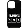 Ninja Warrior Japanese Martial Arts Kids Custodia per iPhone 13 Pro The Elements Of Stealth Ninja Tavola Periodica Divertente Ninja