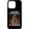 Regalo originale per gli appassionati de Custodia per iPhone 15 Pro Max Abito Malinois per gli amanti dei cani con umorismo pastore