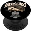 4HedgehogLovers Fatti del riccio Grafico di biologia della fauna selvatica PopSockets PopGrip Adesivo
