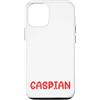 Caspian Cat Name GIfts With Coffee Custodia per iPhone 12/12 Pro Nome gatto Caspian Gifts All I Need Is Coffee Cat Named
