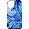Crystal Blue Lily Collection Custodia per iPhone 12 mini Giglio di vetro sfaccettato blu con accenti in rame