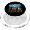 Funny Cat Starry Night Van Gogh Cat Love Gatti che guardano la notte stellata amante dei gatti Van Gogh Art Cat Mom PopSockets PopGrip per MagSafe