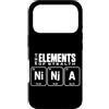 Ninja Warrior Japanese Martial Arts Kids Custodia per iPhone 17 Pro The Elements Of Stealth Ninja Tavola Periodica Divertente Ninja