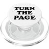 Book Hat Turn the Page T Shirt Reading T Turn the Page Book Lover Bookish Chapter Next New Beginnings PopSockets PopGrip per MagSafe
