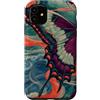 Coral Flight Collection Custodia per iPhone 11 Farfalla Swallowtail Sopra Astratto Botanicals