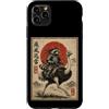 Trash Panda Ancient Martial Arts Merch & Custodia per iPhone 11 Pro Max Samurai Raccoon Equitazione Struzzo Guerriero Giapponese Anime