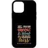 Vet Tech Veterinary Assistant Veterinari Custodia per iPhone 12 mini Vet Tech I Speak Fluent Meow Woof Hiss Divertente