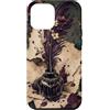 Poetic Herbarium Collection Custodia per iPhone 12 Pro Max Bottiglia di inchiostro antico con piuma floreale