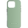 Urban Classic Trends Custodia per iPhone 16 Pro Grafica geometrica verde con micro puntini a griglia