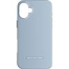 Urban Classic Trends Custodia per iPhone 16 Plus Grafica geometrica blu polverosa micro punteggiata con motivo pixel