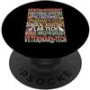 Vet Tech Veterinary Assistant Veterinari Tecnologia veterinaria Igienista dentale Lab Tech PopSockets PopGrip Adesivo