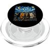 Funny Cat Starry Night Van Gogh Cat Love Gatti che guardano la notte stellata amante dei gatti Van Gogh Art Cat Mom PopSockets PopGrip per MagSafe