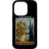 Funny Cat Starry Night Van Gogh Cat Love Custodia per iPhone 14 Pro Gatto Van Gogh Girasoli Art Cat Lover Parodia Vintage