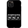Ninja Warrior Japanese Martial Arts Kids Custodia per iPhone 11 Pro The Elements Of Stealth Ninja Tavola Periodica Divertente Ninja