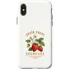 LA Region Apparel and Goods by taiche Custodia per iPhone X/XS Arte botanica della fragola LA