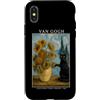 Funny Cat Starry Night Van Gogh Cat Love Custodia per iPhone X/XS Gatto Van Gogh Girasoli Art Cat Lover Parodia Vintage