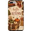 Cozy Autumn Vibe Custodia per iPhone 7 Plus/8 Plus Ciao Autunno Estetica Autunno Zucca Libri Foglie Accogliente