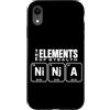 Ninja Warrior Japanese Martial Arts Kids Custodia per iPhone XR The Elements Of Stealth Ninja Tavola Periodica Divertente Ninja