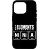 Ninja Warrior Japanese Martial Arts Kids Custodia per iPhone 16 Pro The Elements Of Stealth Ninja Tavola Periodica Divertente Ninja