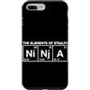 Ninja Warrior Japanese Martial Arts Kids Custodia per iPhone 7 Plus/8 Plus The Elements Of Stealth Ninja Tavola Periodica Divertente Ninja