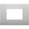vimar arke placca classic 3 moduli silver mostrina vimar 19653.79