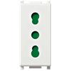 Vimar 14203 Presa Bivalente Bipasso 2P+T 10/16A SICURY Serie Plana Bianca Originale
