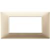 vimar plana placca 4 moduli champagne opaco mostrina vimar 14654.22