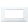 vimar plana placca 4 moduli bianco mostrina vimar 14654.01