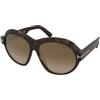 Tom Ford Inger FT1113 52G | Occhiali da Sole Graduati o Non Graduati | Prova Online | Plastica | Oversize | Marrone, Havana | Adrialenti