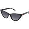 Love Moschino MOL049/S 807/9O | Occhiali da Sole Graduati o Non Graduati | Plastica | Cat Eye, Ovali / Ellittici | Nero | Adrialenti