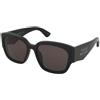 Alexander McQueen AM0468S 001 | Occhiali da Sole Graduati o Non Graduati | Prova Online | Plastica | Quadrati | Nero | Adrialenti