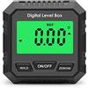KKnoon Misuratore di Angolo Digitale Magnetico con Display LCD, Inclinometro, Livella, Misurazione Assoluta e Relativa degli Angoli e Conversione di Inclinazione, Misuratore di Angolo, Livella, IP54