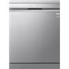 LG DF587HVS Lavastoviglie Libera Installazione Classe A -10%, 14 Coperti, Lavaggio a Vapore TrueSteam, LED Esterno, Sistema QuadWash, 4 Bracci Irroratori, Serie 5, Auto-Apertura, 43dB, Wi-Fi, Grigia
