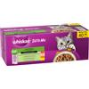Whiskas Tasty Mix 40 x 85 g - Chef's Choice in Salsa: con Manzo, con Salmone, con Tacchino, con Merluzzo