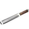 GRATTUGIA LAMINE STRETTE INOX C/PIEDINO SILICONE C/MANICO LEGNO C/COPRILAMA PP