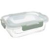 CONTENITORE ERMETICO OPTIC RETT. SET2 PZ 370ML+1040ML VETRO BOROSILICATO/PP