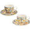 TAZZINA CAFFE MEDICEA SET 2 PZ NEW BONE CHINA