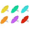 SEGNABICCHIERE OMBRELLINO 6 COLORI ASSORTITI SILICONE