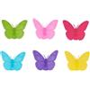 SEGNABICCHIERE FARFALLA 6 COLORI ASSORTITI SILICONE
