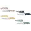 COLTELLO CHEF CERAMICA COLORI ASSORTITI CON MANICO SOFT TOUCH CON COPRILAMA PP