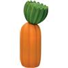 LAMPADA CACTUS ARANCIO C/FIORE VERDE PORCELLANA