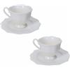 TAZZINA CAFFE QUEEN SET 2 PZ NEW BONE CHINA