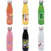 BOTTIGLIA TERMICA 500ML C/CHIUERM D.ASS INOX/PP