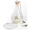 FAGIOLIERA 2L VETRO C/FRANGIFIAMMA E MESTOLO INOX SET 4PZ