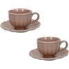 TAZZINA CAFFE' CALIPSO CIPRIA SET 2 PZ STONEWARE