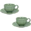TAZZINA CAFFE' CALIPSO SALVIA SET 2 PZ STONEWARE
