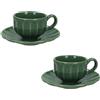TAZZINA CAFFE' CALIPSO MENTA SET 2 PZ STONEWARE