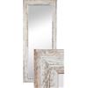 BD ART Specchio da parete decorativo, specchio per guardaroba, specchio a figura intera 120x50cm, pino bianco