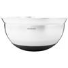 Brabantia Mixing Bowl Ciotola Graduata con Base in Silicone, 3 l, Diametro 26 cm, Acciaio Inox, Inox Satinato