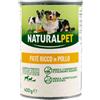NaturalPet Dog Adult Patè All Breeds 400 gr Pollo - 1° ORDINE? 20% di sconto SU BRAND ESCLUSIVI, codice BZR20